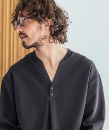 mlt5617-Skipper & pullover design Seven-Sleeve Shirt スキッパー7分袖カットソー(MGN-261-043)