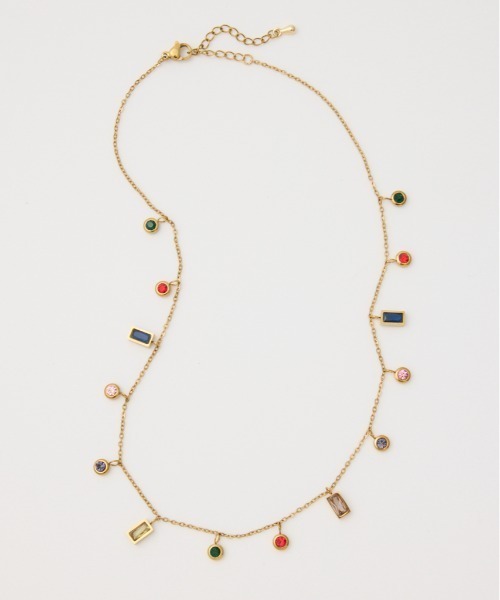 RODEO CROWNS WIDE BOWL（ロデオクラウンズワイドボウル）の「クリアストーンネックレス（ネックレス・レディース・ゴールド・FREE）」の2枚目の写真