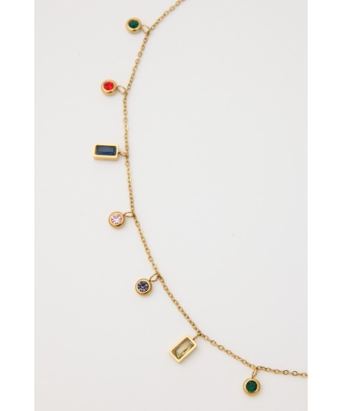 RODEO CROWNS WIDE BOWL（ロデオクラウンズワイドボウル）の「クリアストーンネックレス（ネックレス・レディース・ゴールド・FREE）」の3枚目の写真