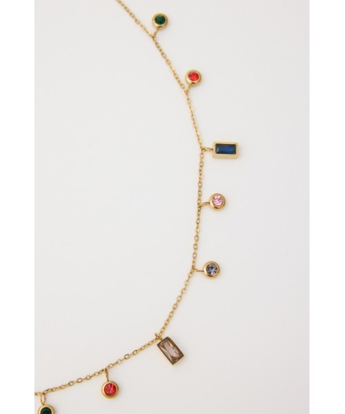 RODEO CROWNS WIDE BOWL（ロデオクラウンズワイドボウル）の「クリアストーンネックレス（ネックレス・レディース・ゴールド・FREE）」の4枚目の写真