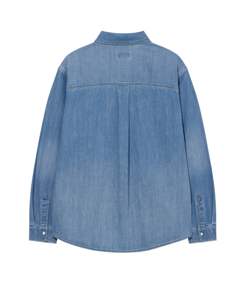 COVERNAT WOMAN（カバーナットウーマン）の「ウーマンポケットデニムシャツブルー（シャツ/ブラウス・レディース・その他・WS/WM）」の3枚目の写真