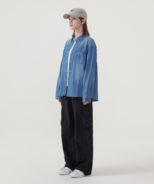 COVERNAT WOMAN（カバーナットウーマン）の「ウーマンポケットデニムシャツブルー（シャツ/ブラウス・レディース・その他・WS/WM）」の7枚目の写真
