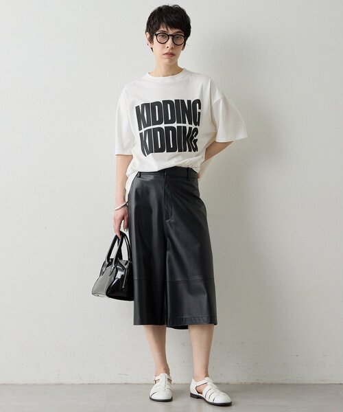 Whim Gazette（ウィムガゼット）の「レザーハーフパンツ（その他パンツ・レディース・ブラック・FREE）」の8枚目の写真