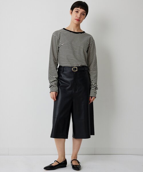 Whim Gazette（ウィムガゼット）の「レザーハーフパンツ（その他パンツ・レディース・ブラック・FREE）」の10枚目の写真