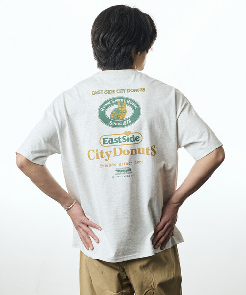 セール】限定展開 ビッグシルエット バックプリント クルーネック T
