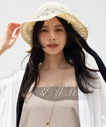 23区（ニジュウサンク）の「【Oggi掲載】ペーパーリボン ハット（キャップ）」
