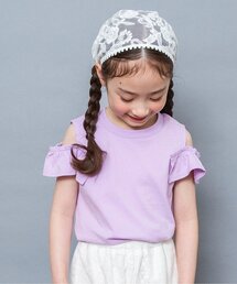 BREEZE | 【WEB限定】オープンショルダーフリルTシャツ(Tシャツ/カットソー)