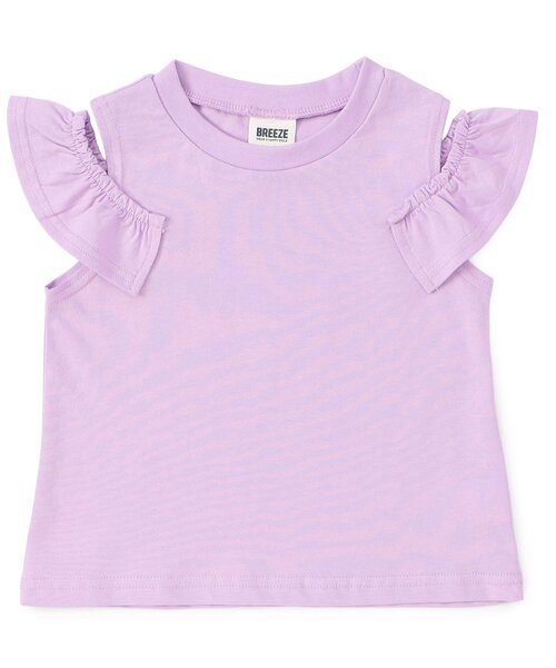 BREEZE(ブリーズ)の「【WEB限定】オープンショルダーフリルTシャツ(Tシャツ/カットソー・キッズ・ブラック/ピンク/ラベンダー/ミント・90/100/110/120/130/140)」の16枚目の写真
