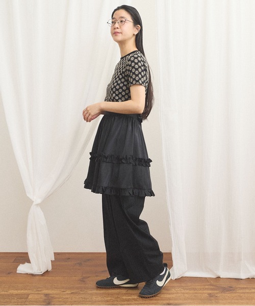 fig Ｌondon（フィグロンドン）の「miii short sleeve（Tシャツ/カットソー・レディース・ブラック/ベージュ/ピンク・FREE）」の6枚目の写真