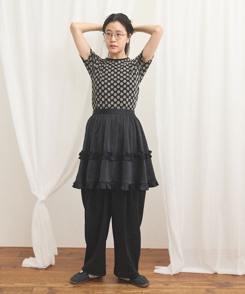 fig Ｌondon（フィグロンドン）の「miii short sleeve（Tシャツ/カットソー・レディース・ブラック/ベージュ/ピンク・FREE）」の17枚目の写真