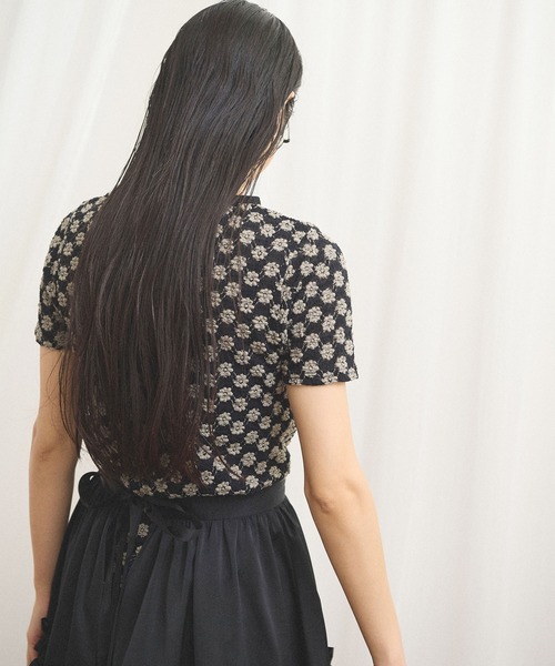 fig Ｌondon（フィグロンドン）の「miii short sleeve（Tシャツ/カットソー・レディース・ブラック/ベージュ/ピンク・FREE）」の4枚目の写真