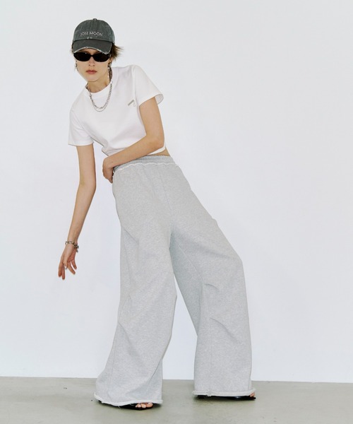 JOSE MOON（ジョゼムーン）の「EYLET STUDS MINI TSHIRT/アイレットスタッズミニTシャツ（Tシャツ/カットソー・レディース・ブラック/グレー/ホワイト・FREE）」の10枚目の写真