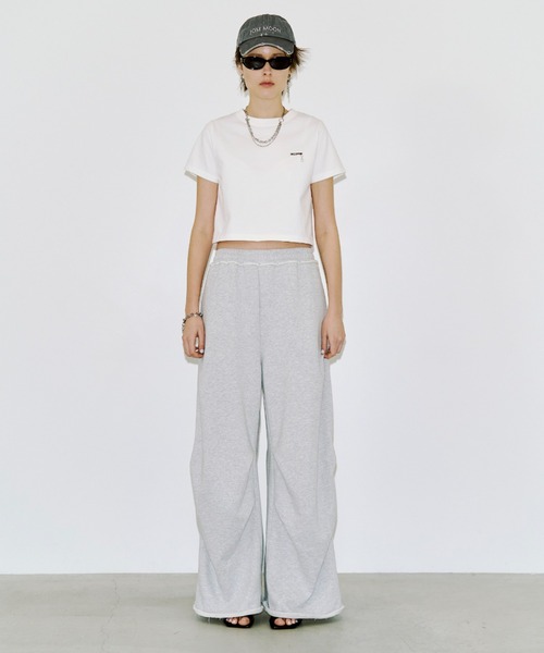 JOSE MOON（ジョゼムーン）の「EYLET STUDS MINI TSHIRT/アイレットスタッズミニTシャツ（Tシャツ/カットソー・レディース・ブラック/グレー/ホワイト・FREE）」の7枚目の写真