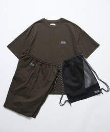 限定展開 SPEEDRY バッグ付き ストレッチ セットアップ 夏/Tシャツ/ショートパンツ/3in1 /ラッシュガード/速乾/UVカット/遮熱