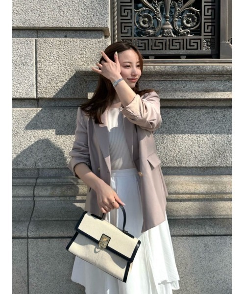 Her lip to（ハーリップトゥー）の「Asymmetric Tiered Skirt（スカート・レディース・ベージュ/オフホワイト・S/M）」の13枚目の写真