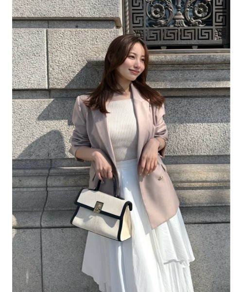 Her lip to（ハーリップトゥー）の「Asymmetric Tiered Skirt（スカート・レディース・ベージュ/オフホワイト・S/M）」の15枚目の写真