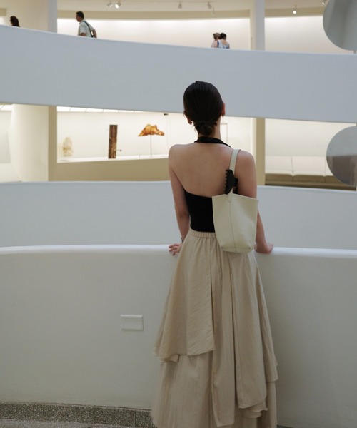 Her lip to（ハーリップトゥー）の「Asymmetric Tiered Skirt（スカート・レディース・ベージュ/オフホワイト・S/M）」の13枚目の写真