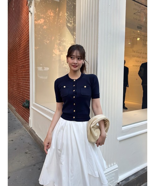 Her lip to（ハーリップトゥー）の「Asymmetric Tiered Skirt（スカート・レディース・ベージュ/オフホワイト・S/M）」の14枚目の写真