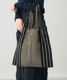 kuros'（クロス）の「ハンモックバッグ　ストライプ（ショルダーバッグ）」