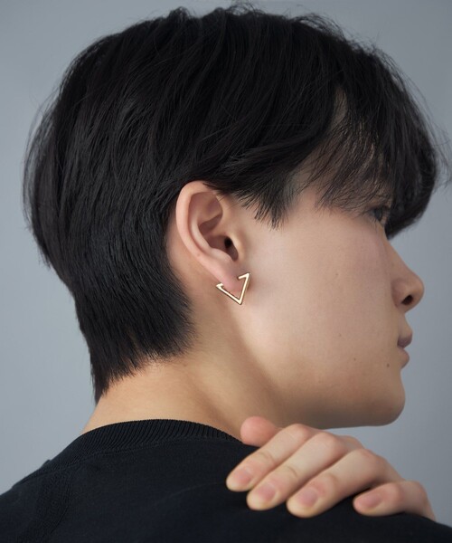 Jouete（ジュエッテ）の「[スナップピアス] トライアングル（ピアス（両耳用）・レディース・イエローゴールド・FREE）」の6枚目の写真