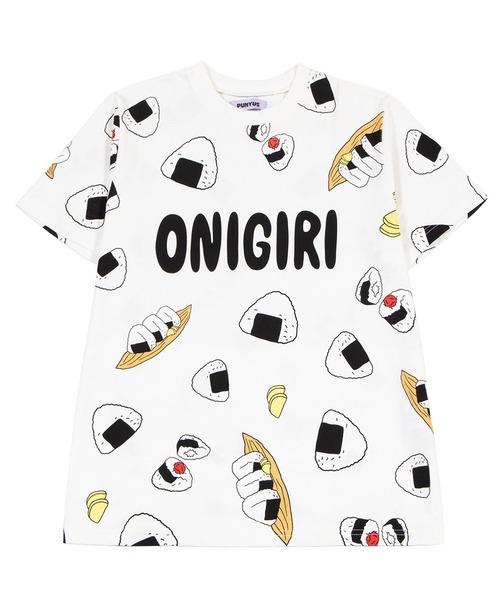 PUNYUS（プニュズ）の「【新サイズ】フード総柄Ｔシャツ(ONIGIRI)（Tシャツ/カットソー・レディース・ブラック・1/2/3/4/5）」の19枚目の写真