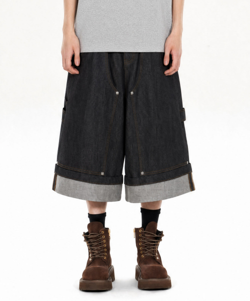 IDWS(アイドンワナセル)の「Fix Roll Up Carpenter Bermuda Shorts Black(その他パンツ・レディース・その他・0/1/2)」の8枚目の写真