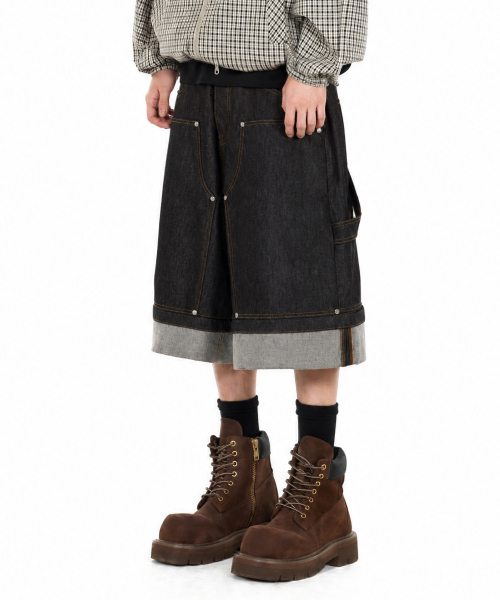IDWS(アイドンワナセル)の「Fix Roll Up Carpenter Bermuda Shorts Black(その他パンツ・レディース・その他・0/1/2)」の6枚目の写真