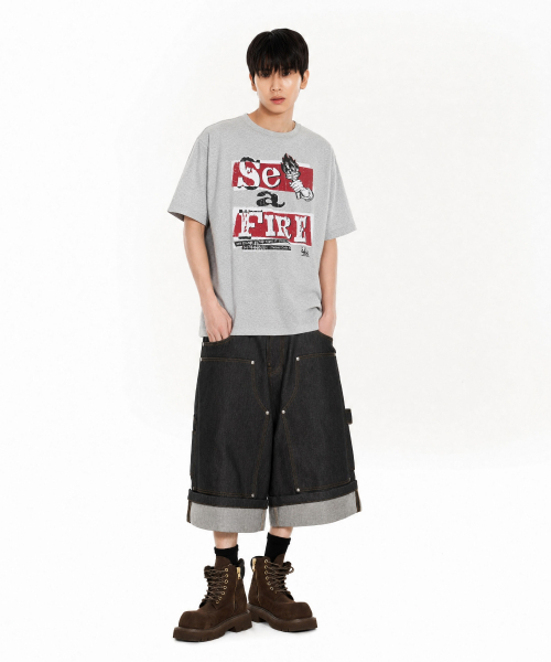 IDWS(アイドンワナセル)の「Fix Roll Up Carpenter Bermuda Shorts Black(その他パンツ・レディース・その他・0/1/2)」の21枚目の写真