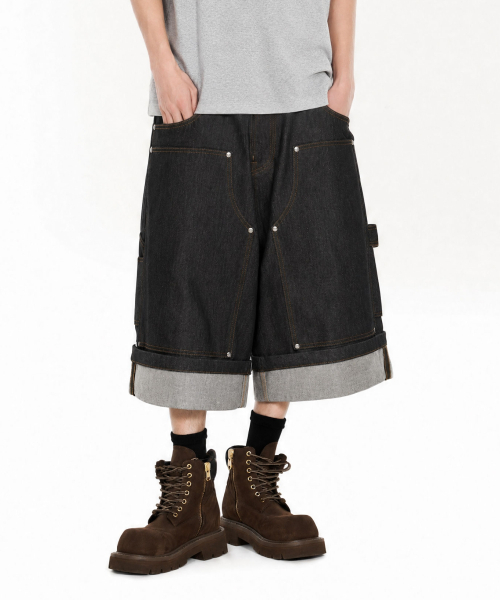 IDWS(アイドンワナセル)の「Fix Roll Up Carpenter Bermuda Shorts Black(その他パンツ・レディース・その他・0/1/2)」の20枚目の写真