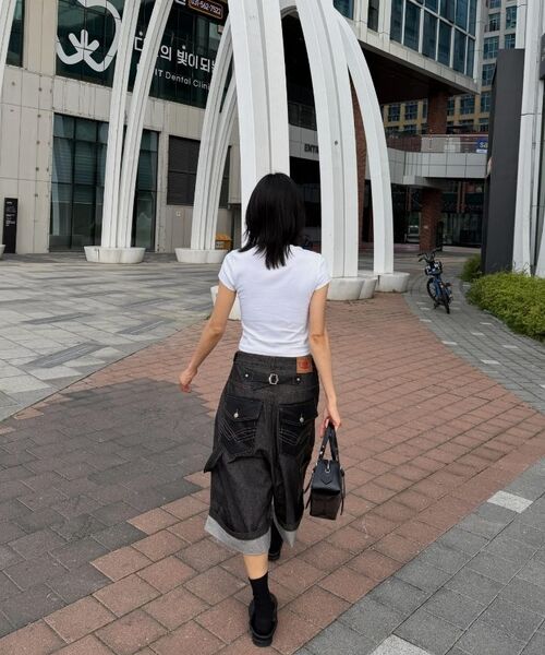 IDWS(アイドンワナセル)の「Fix Roll Up Carpenter Bermuda Shorts Black(その他パンツ・レディース・その他・0/1/2)」の18枚目の写真