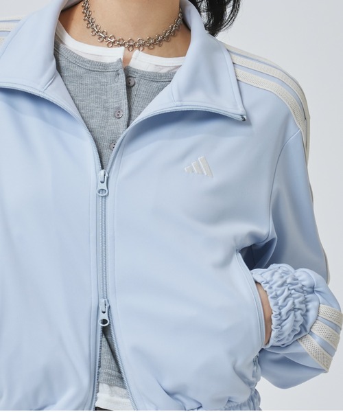 adidas(アディダス)の「【別注】アディダス adidas W SMOCKED TRACKTOP AP 限定コラボ(ジャージ・レディース・ブルー/オフホワイト/ブラック・M/L/XL/S)」の11枚目の写真
