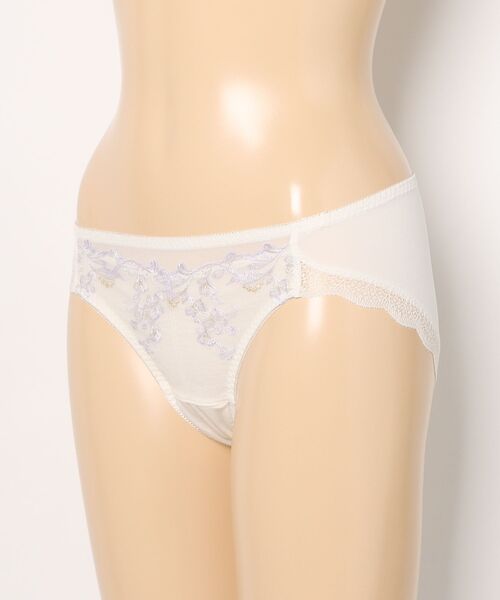 AMOSTYLE BY Triumph(アモスタイルバイトリンプ)の「サニタリー(レギュラー) ヴィーナスエア AMST1543 SAN.Hikini JX(ショーツ・レディース・ブルー/ホワイト/コーラルピンク・L/M)」の19枚目の写真