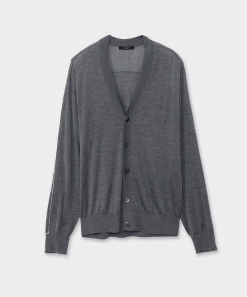 CINOH（チノ）の「SILK ELBOW STITCH KNIT CARDIGAN（カーディガン/ボレロ・メンズ・ブラック/グレー・46）」の12枚目の写真