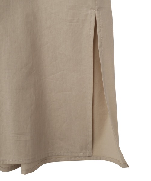 YECCA VECCA（イェッカヴェッカ）の「ORGABITS タックシャツワンピース（シャツワンピース・レディース・ブルーグリーン/ベージュ/チャコールグレー・FREE）」の20枚目の写真