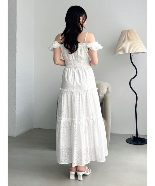 dazzlin（ダズリン）の「2wayフリルコットンレースワンピース（ワンピース・レディース・イエロー/ブルー/オフホワイト・MEDIUM/SMALL）」の11枚目の写真