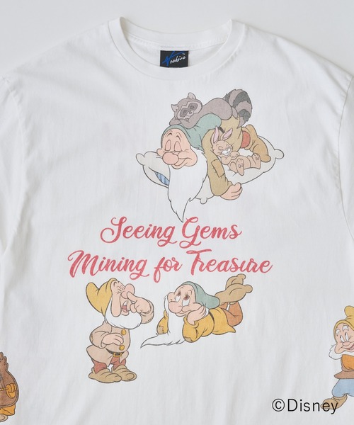 ADAM PATEK(アダムパテック)の「ADAMPATEK/【ADAMPATEK /Snow White and the Seven Dwarfs 】multiT/(AP2614041)(Tシャツ/カットソー・レディース・ブラック/ホワイト・1/2)」の8枚目の写真