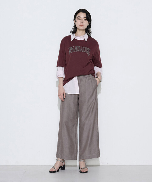 Gabardine K.T（ギャバジンケーティー）の「オトナシャンブレー タックワイドパンツ（その他パンツ・レディース・ベージュ/ブラウン/ブラック・7号/9号/11号）」の10枚目の写真