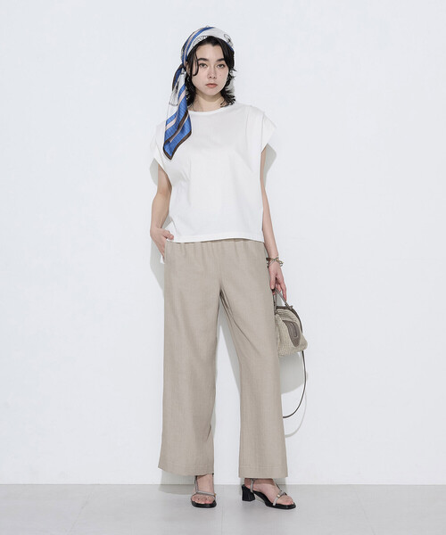 Gabardine K.T（ギャバジンケーティー）の「オトナシャンブレー タックワイドパンツ（その他パンツ・レディース・ベージュ/ブラウン/ブラック・7号/9号/11号）」の15枚目の写真