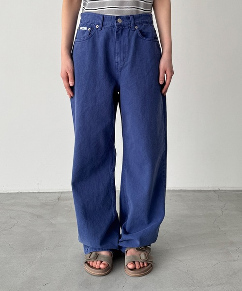 CANAL JEAN（キャナルジーン）の「SLEEK　カラーストレートパンツ（その他パンツ・レディース・ブルー・SMALL/MEDIUM）」の6枚目の写真