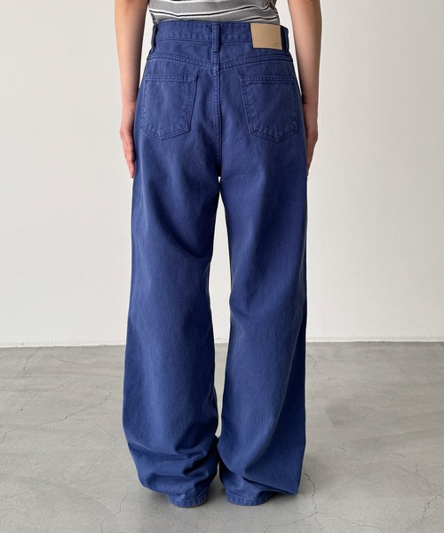CANAL JEAN（キャナルジーン）の「SLEEK　カラーストレートパンツ（その他パンツ・レディース・ブルー・SMALL/MEDIUM）」の8枚目の写真