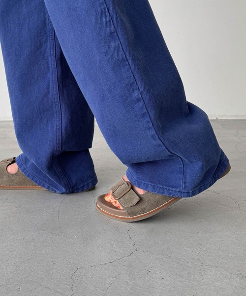 CANAL JEAN（キャナルジーン）の「SLEEK　カラーストレートパンツ（その他パンツ・レディース・ブルー・SMALL/MEDIUM）」の11枚目の写真