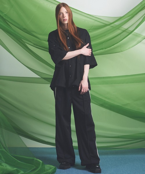 MAISON SPECIAL（メゾンスペシャル）の「《UNISEX》Cargo Pocket Prime-Over Sheer Open Collar Shirt/カーゴポケットプライムオーバーシアーオープンカラーシャツ【MAISON SPECIAL/メゾンスペシャル】（シャツ/ブラウス・メンズ・グレー/ブラック/グレイッシュベージュ・0/1/2）」の15枚目の写真