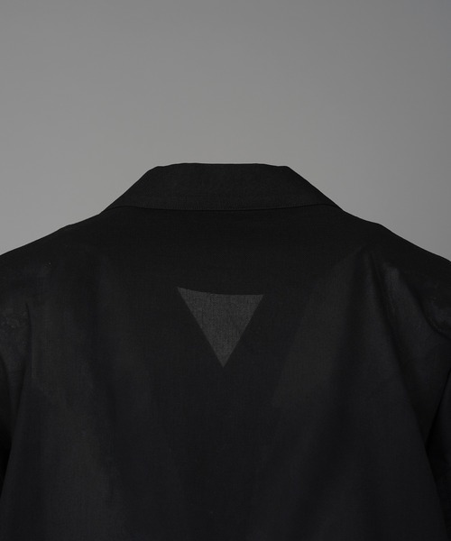 MAISON SPECIAL（メゾンスペシャル）の「《UNISEX》Cargo Pocket Prime-Over Sheer Open Collar Shirt/カーゴポケットプライムオーバーシアーオープンカラーシャツ【MAISON SPECIAL/メゾンスペシャル】（シャツ/ブラウス・メンズ・グレー/ブラック/グレイッシュベージュ・0/1/2）」の12枚目の写真