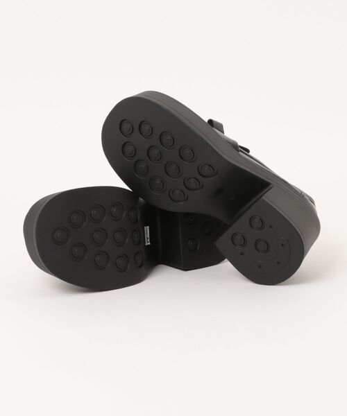 Shoes in Closet(シューズインクローゼット)の「【新入荷】+8.0㎝ 軽量 厚底 スクエアトゥ パール付きリボン アクセント ローファー 486(ローファー・レディース・ブラック/ダークブラウン・L/LL/S/M)」の4枚目の写真