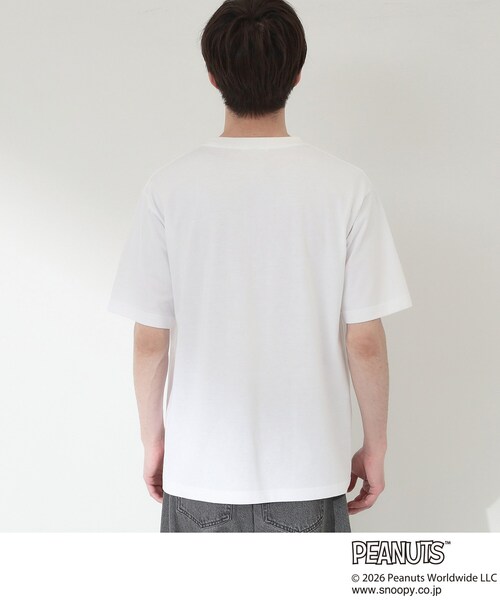 THE SHOP TK (ザ ショップ ティーケー )の「PEANUTS / ピーナッツ スヌーピー ワンポイント刺繍 半袖Tシャツ(Tシャツ/カットソー・メンズ・ホワイト系8/ホワイト系6・02/04/03)」の13枚目の写真