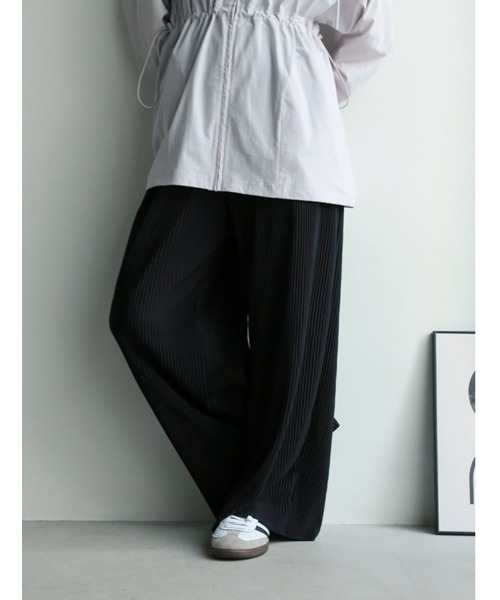 fifth(フィフス)の「ポケット付きセルフカットプリーツパンツ(その他パンツ・レディース・ブルーグレー/ブラック/ベージュ・XS/M)」の6枚目の写真