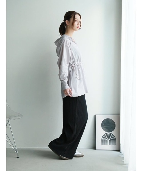 fifth(フィフス)の「ポケット付きセルフカットプリーツパンツ(その他パンツ・レディース・ブルーグレー/ブラック/ベージュ・XS/M)」の9枚目の写真