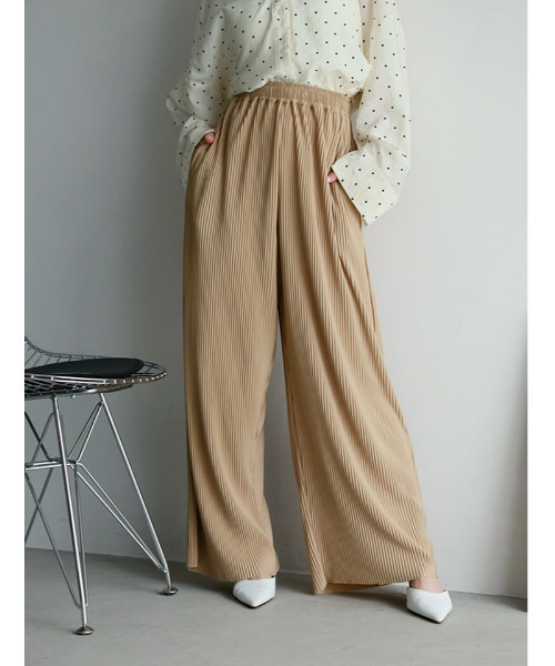 fifth(フィフス)の「ポケット付きセルフカットプリーツパンツ(その他パンツ・レディース・ブルーグレー/ブラック/ベージュ・XS/M)」の12枚目の写真