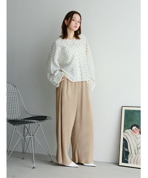 fifth(フィフス)の「ポケット付きセルフカットプリーツパンツ(その他パンツ・レディース・ブルーグレー/ブラック/ベージュ・XS/M)」の15枚目の写真