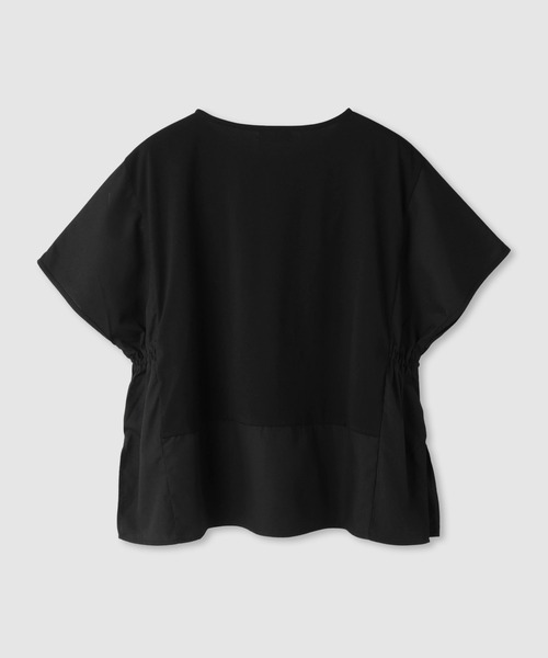 NAVY(ネイビー)の「【SARARI /サラリ】接触冷感 DRY UVカット 異素材切替クルーネック UVカットプルオーバー(Tシャツ/カットソー・レディース・ベージュ/ブルー/ブラック・M/L)」の6枚目の写真